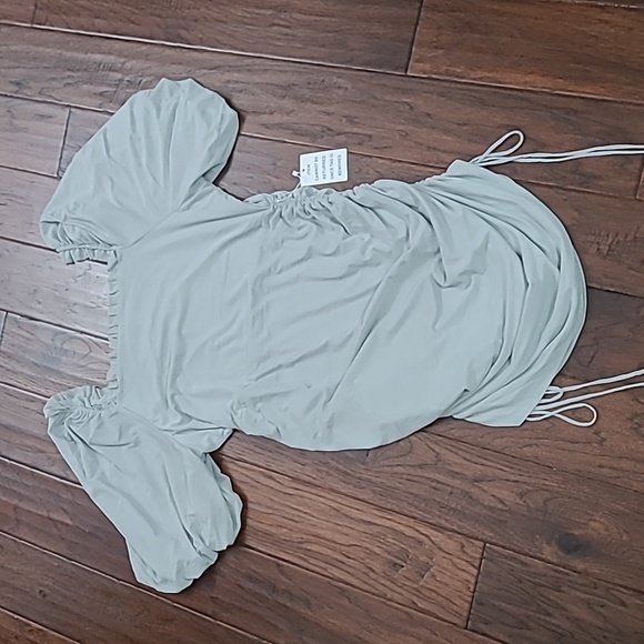 NWT Mia Joy by Joyfolie Seaglass Alyssa Dress with side Ruching size XXL - Picture 5 of 12